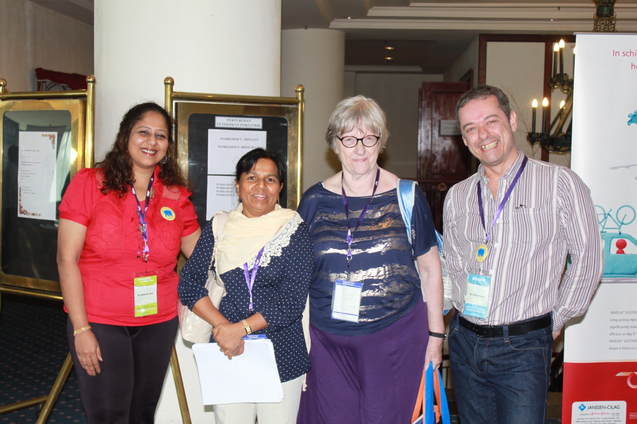 Sue and Andy with colleagues after presentations in the Cameron Highlands, 2013