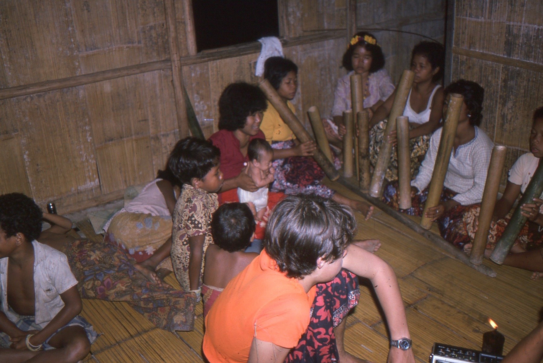 A young Andy learning how to sing in Temiar in Kelantan in the 1970s